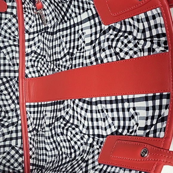 AUTHENTIC MCM Liz medium Red reversible shopper tote,with detachable zip pouch - Picture 7 of 16